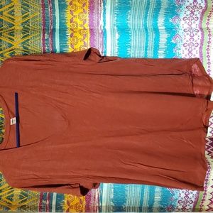 Old Navy Luxe v-neck tee, xl, rose